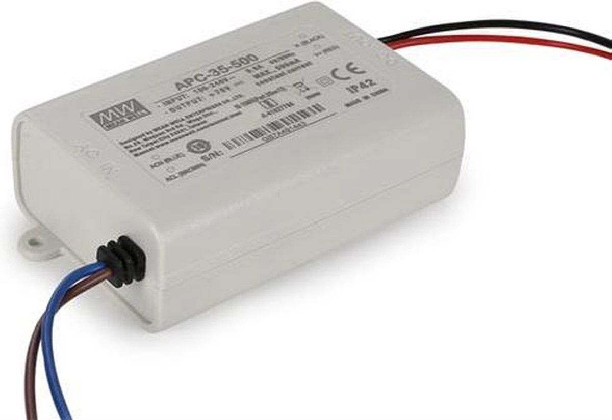 CONSTANT CURRENT LED DRIVER - SINGLE OUTPUT - 350 mA - 25 W (APC-35-500)