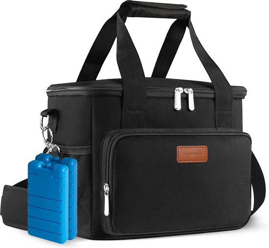 Travelhawk Koeltas - 4 Laags Geïsoleerde Koeltas - 15 liter - Zwart