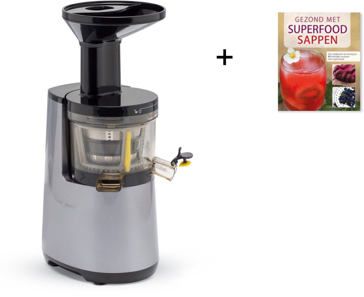 Byzoo SJ01 - Verticale Slowjuicer - Sapjes Smoothies Sorbets - Grijs