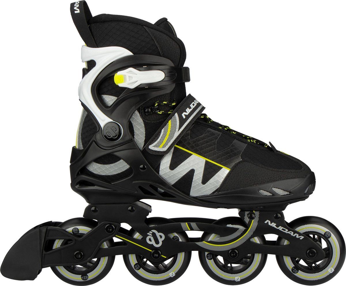 Nijdam Circle Rayzor - Inline Skates - Alu Frame - Zwart - Maat 45