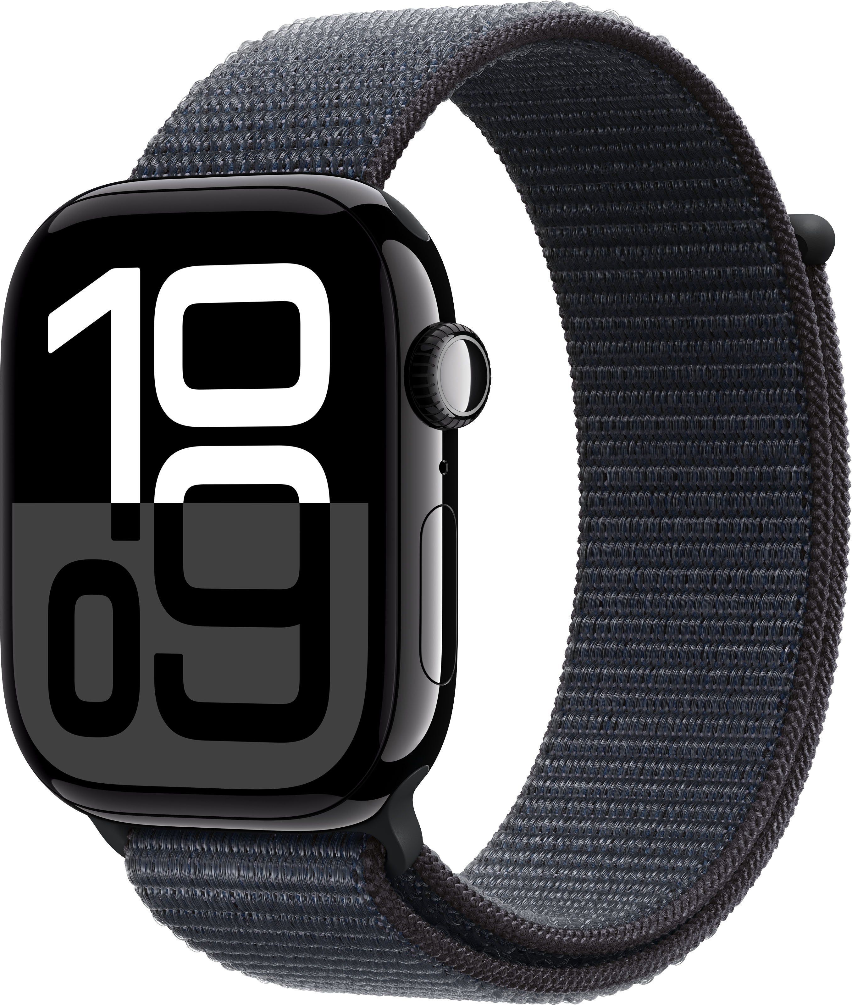 Apple Watch Series 10 - GPS - 46mm - Jet Black Ink Sport Loop