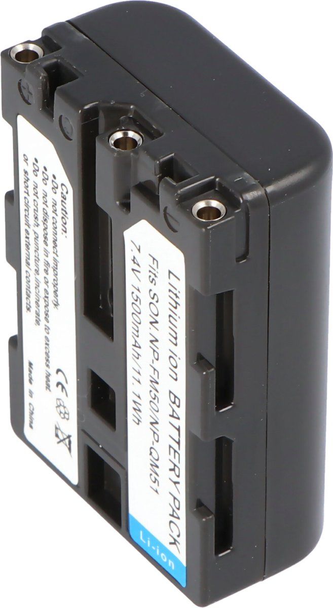 AccuCell-batterij geschikt voor Sony NP-QM50, NP-QM51