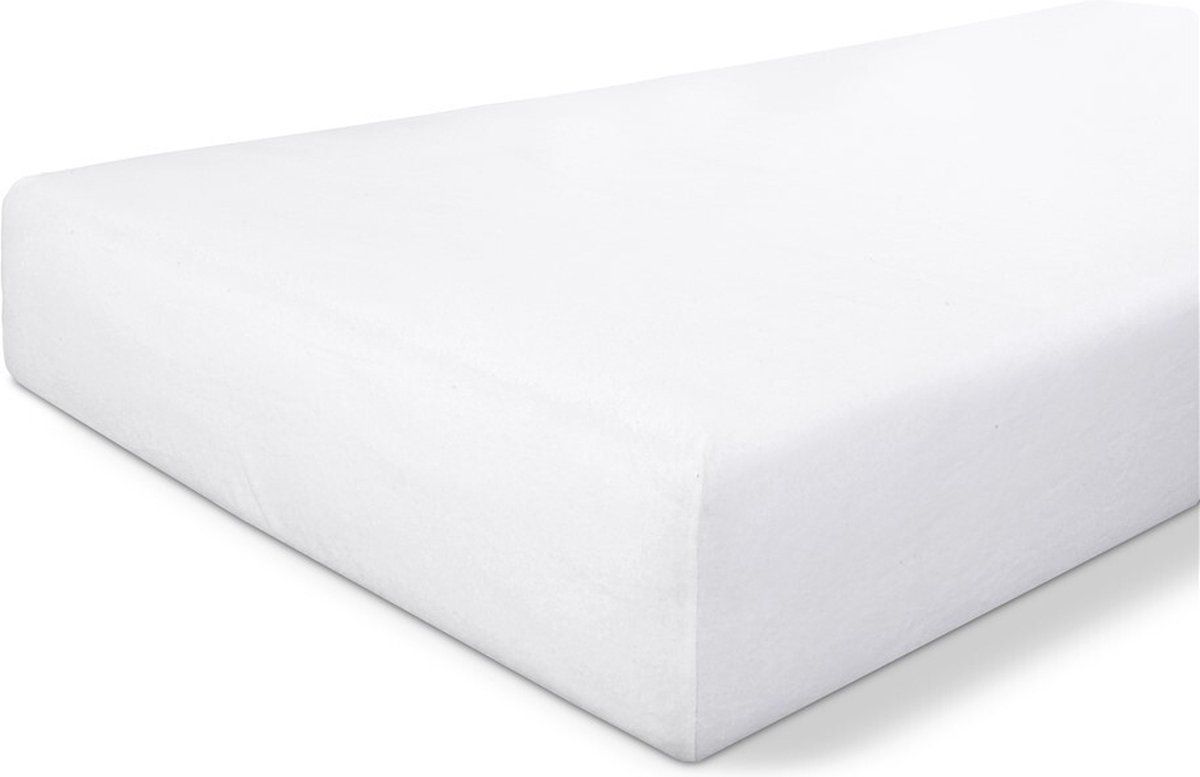 Byrklund Molton Hoeslaken - 90x200 Cm - 80% Katoen / 20% Polyester - Wit