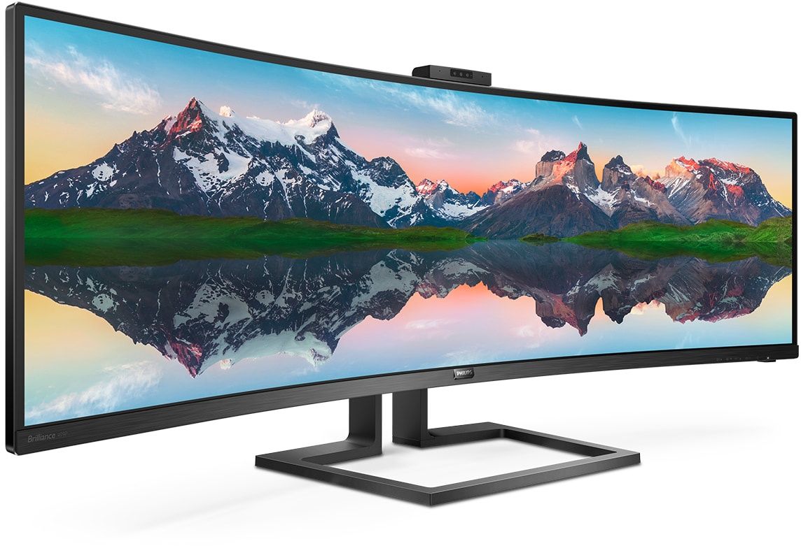 Philips 499P9H - Ultrawide Monitor 49"- Dual-QHD 5120x1440 - VA Paneel - HDR400 - Zwart
