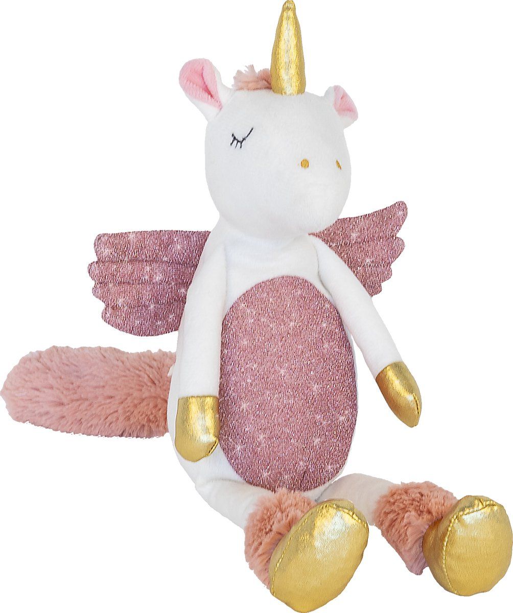 Happy Horse Magical Unicorn - Knuffel 30cm - Wit/Roze