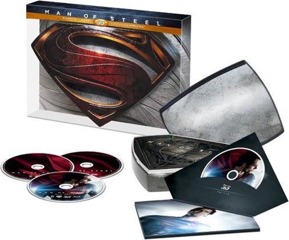 DC Comics Man Of Steel - Limited Collector's Edition - 3D Blu-ray + 2D Blu-ray + DVD + digitale kopie (3 stuks)