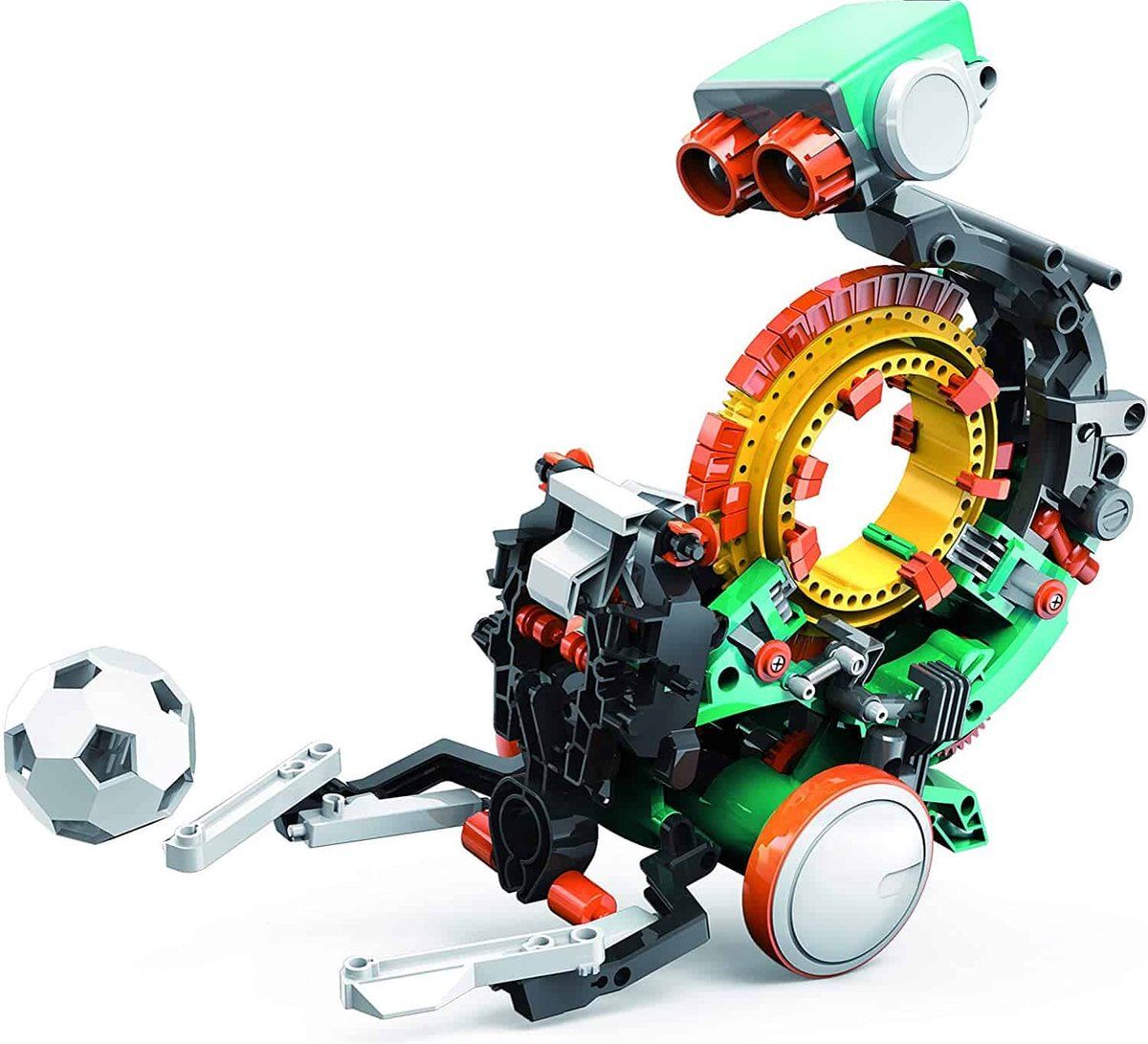 Onbekend Construct & Create 5 In 1 Mechanical Frances Coding Robot - Experimenteerset - Diy Bouwpakket - Programmeren - Stem Speelgoed - 74095