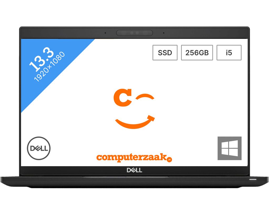 Dell Latitude 7390 - Laptop - 13.3 inch - Zwart