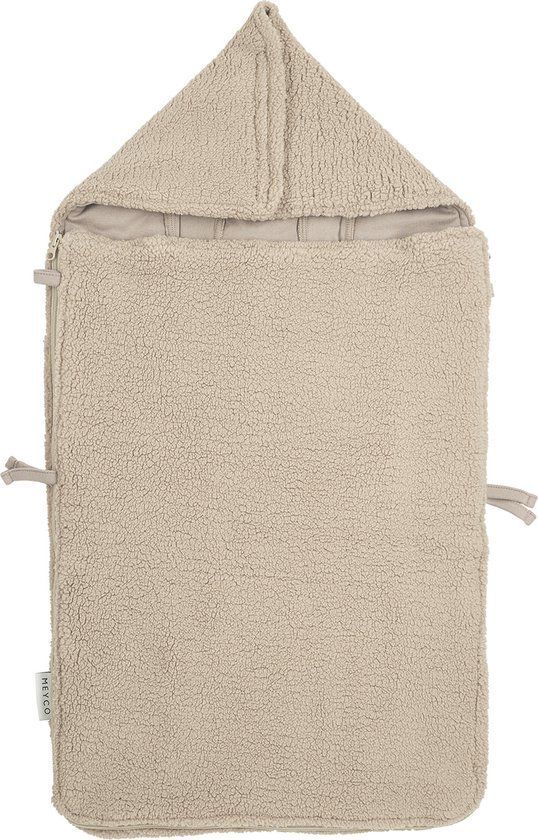 Meyco Baby Teddy Voetenzak - 40x82cm - Zacht En Warm - Sand