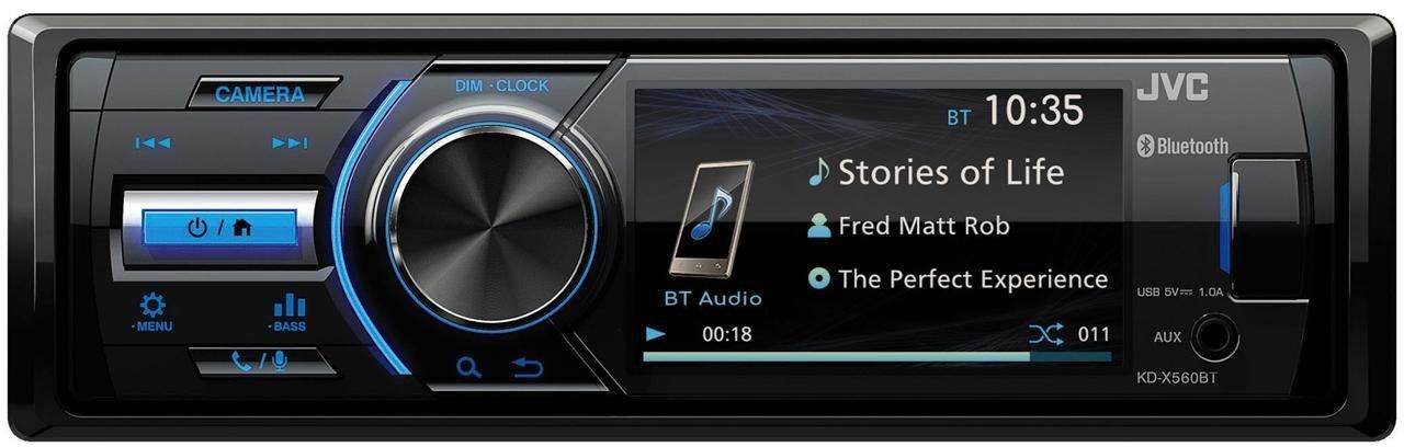 JVC KD-X560BT - Digitale media-ontvanger - Bluetooth® - R-CAM aansluiting