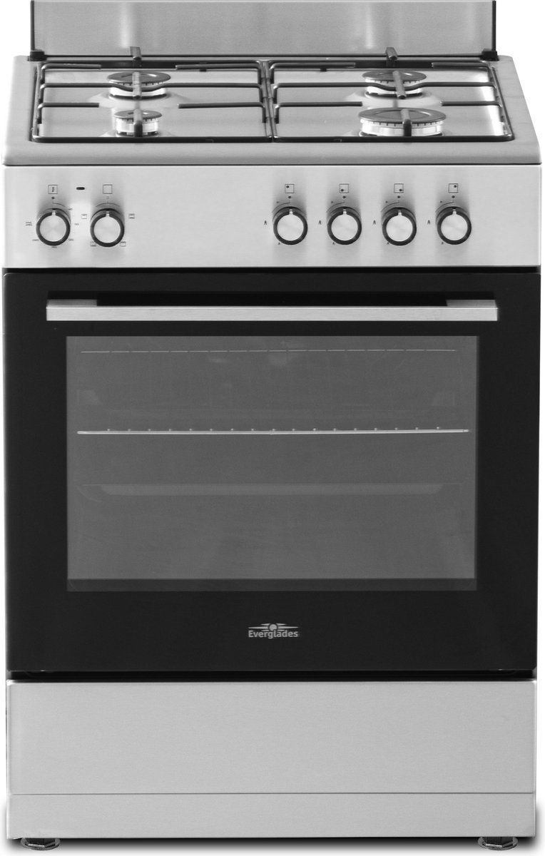 Everglades EVCK6011 - Gasfornuis - Rvs - 60CM - 62 Liter