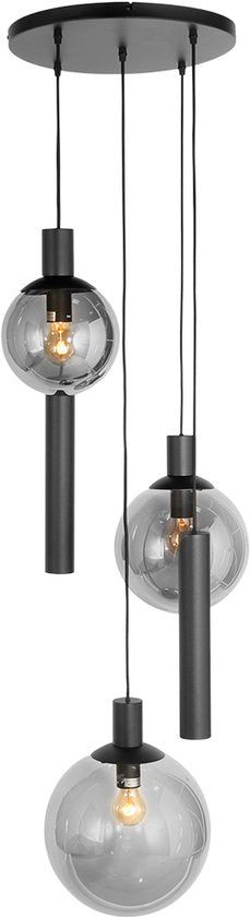 Steinhauer Pendelleuchte Bollique, Schwarz