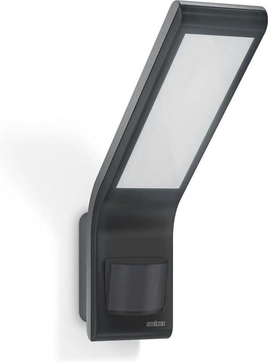 Steinel LED Wandarmatuur - 10,5W - Bewegingssensor - Waterdicht IP44 - Antraciet