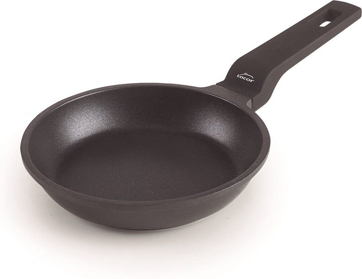 Lacor Mini Koekenpan -Ø 14cm - Aluminium - PFOA vrije anti-aanbaklaag - Zwart