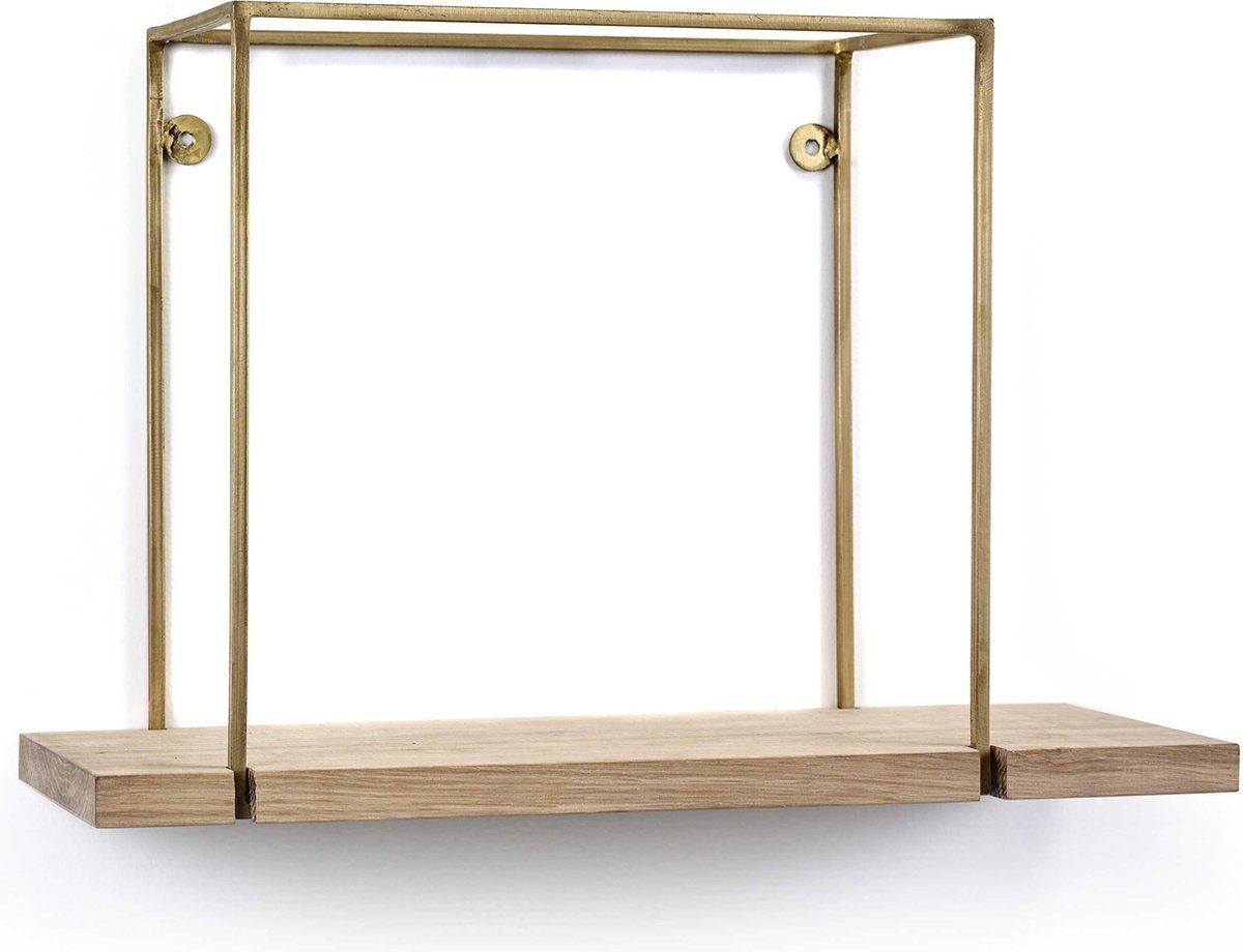 Serax by Studio Simple - Wandrek S - Koperkleurig frame - 45x17x30 cm