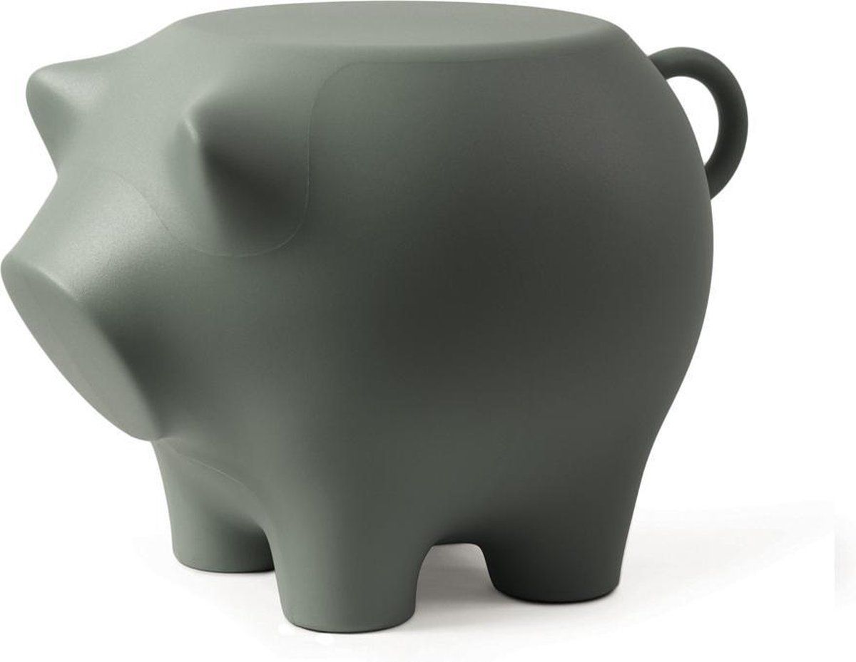Bijzetvarken Olijfgroen / Sidepig Olivegreen - Design Bijzettafel - Werkwaardig.