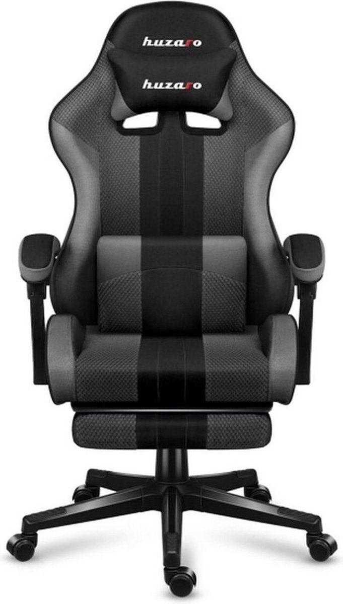 Huzaro Force 4.7 Grey Mesh– Luxe Gamingstoel Met Voetsteun En Ergonomisch Design