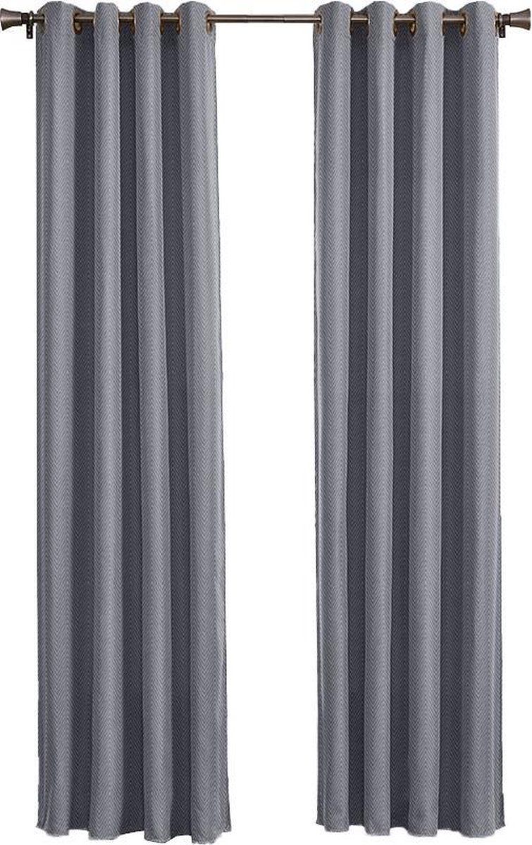 Larson - Luxe Hotel Blackout Gordijn - Met Ringen - 3m X 2.5m - Lichtgrijs
