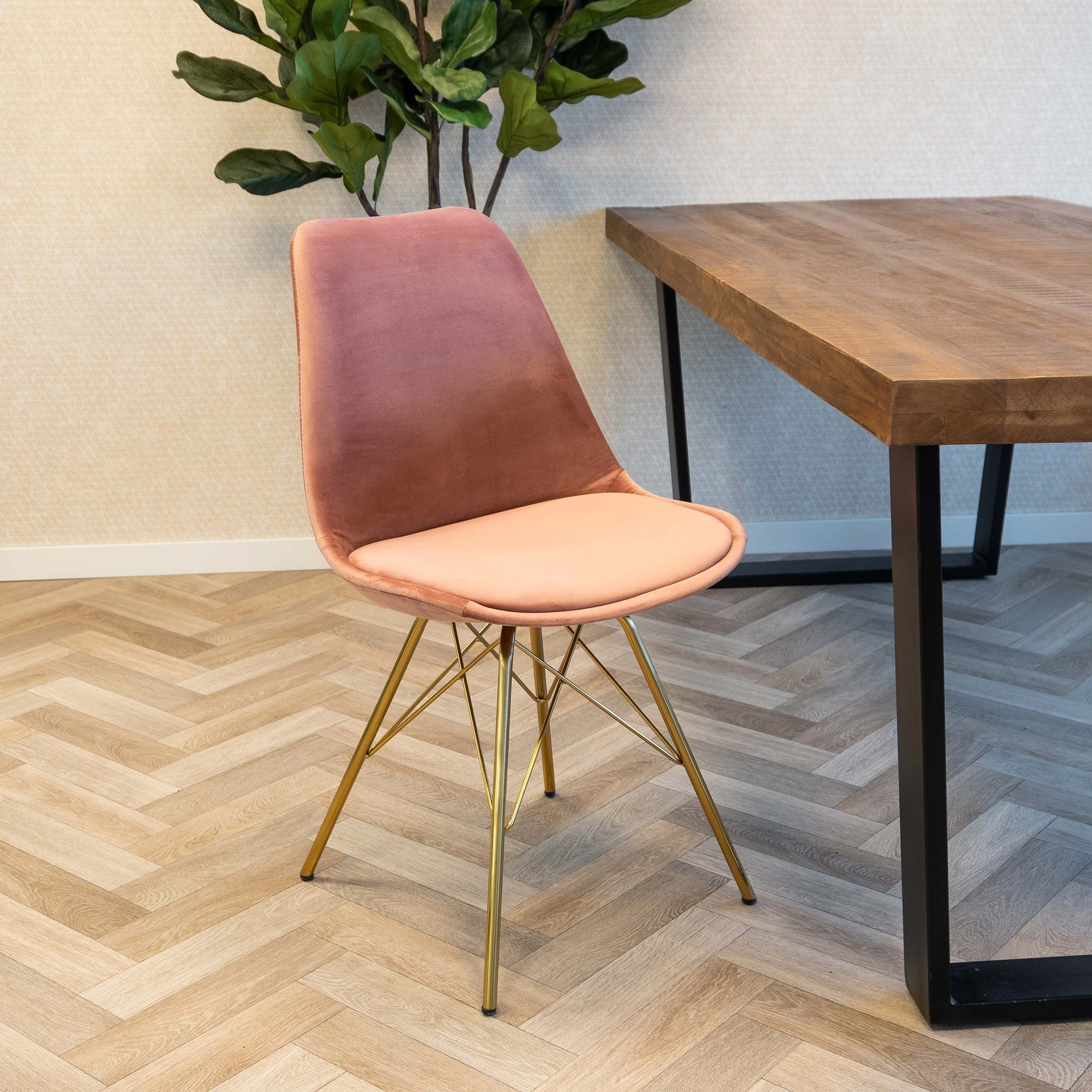 KICK Velvet kuipstoel - Zachte velours - Roze