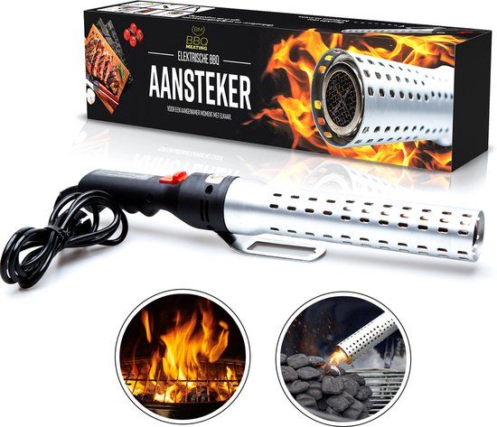 Merkloos Bbq Meating Bbq Aansteker - Looftlighter - Bbq Accessoires - One Minute Lighter - Elektrische Bbq