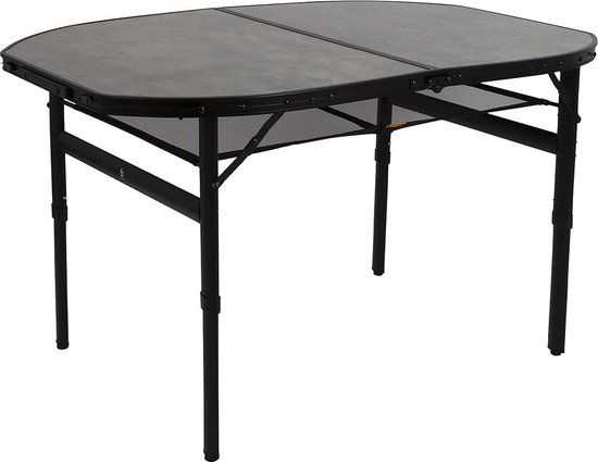 Bo-Camp Northgate - Tafel - Ovaal - Aluminium - 120x80 cm