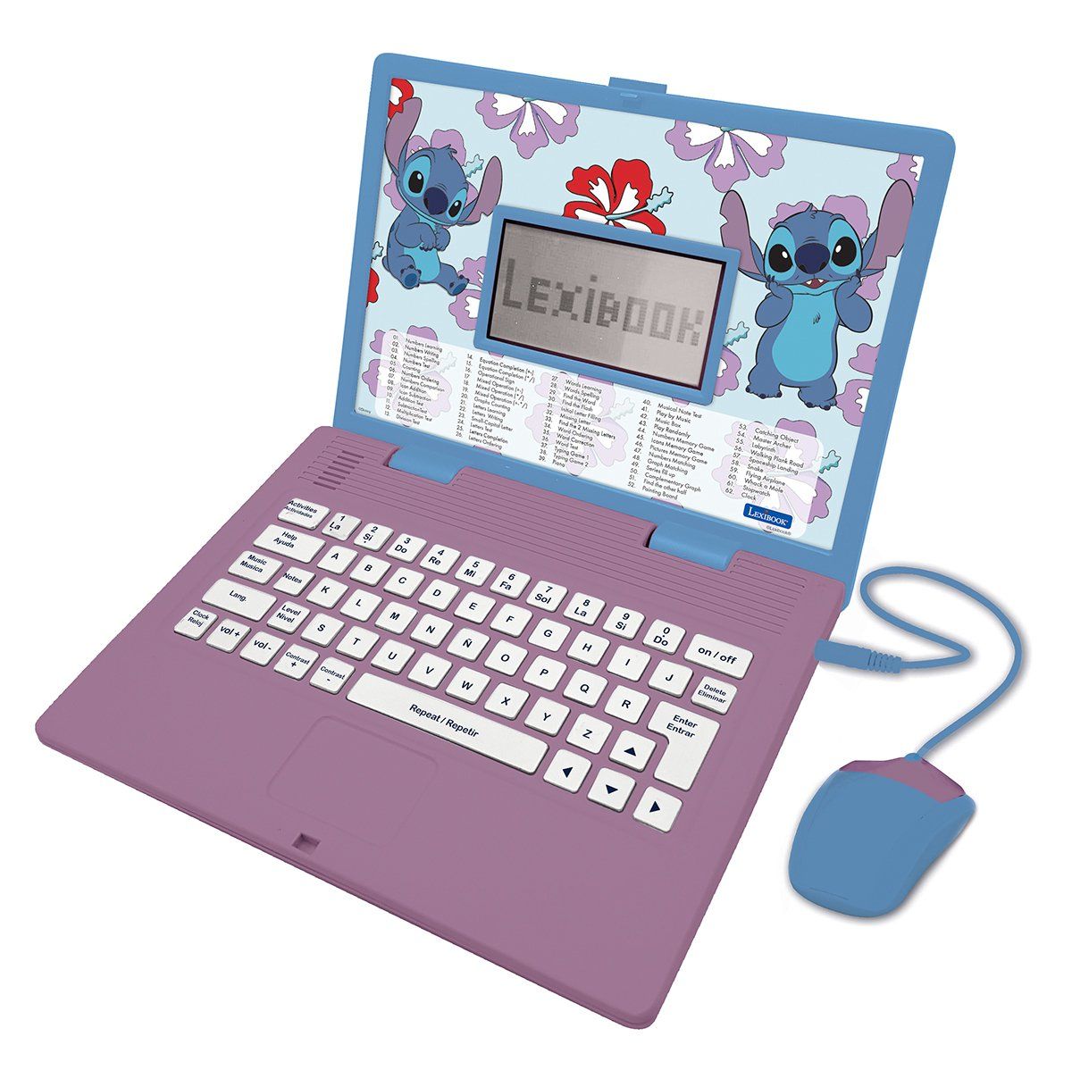 Lexibook Stitch - Educatieve Laptop - 124 Activiteiten Nederlands En Frans - Multicolor