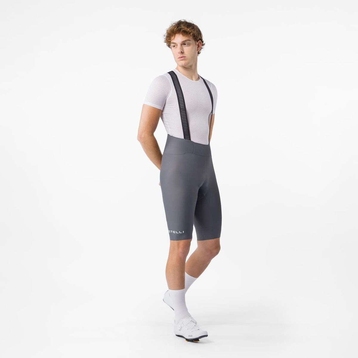Castelli Espresso 2 - Fietsbroek Kort Heren - Z1 Zeem - Grijs Xl
