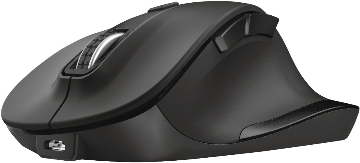 Trust Fyda - Draadloze Oplaadbare Muis - Ergonomisch Ontwerp 2400 DPI
