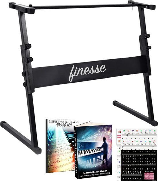 Finesse FKS2 - Keyboard Standaard - Verstelbaar - Staal - Anti-slip