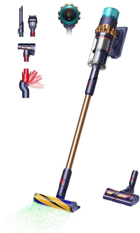 Dyson Gen5 Detect Absolute - Steelstofzuiger - Piëzo technologie - Blauw/Koper