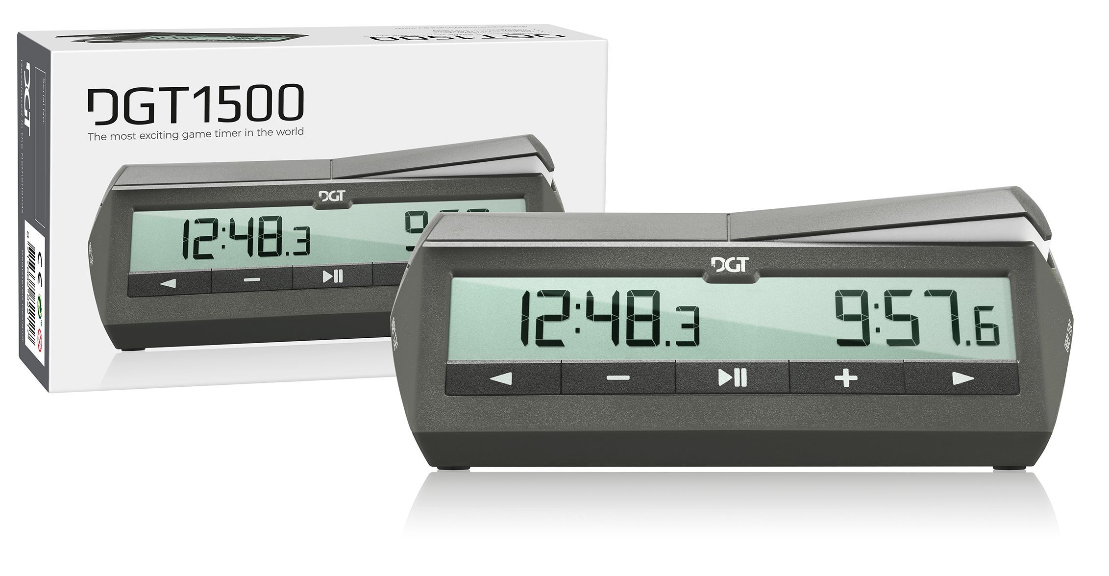 Merkloos Schaakklok Dgt 1500 Digitaal Zwart