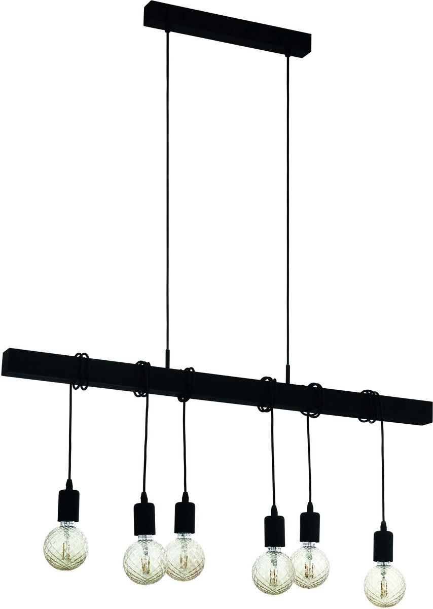 Eglo Townshend - Hanglamp - E27 - 100 Cm - Zwart