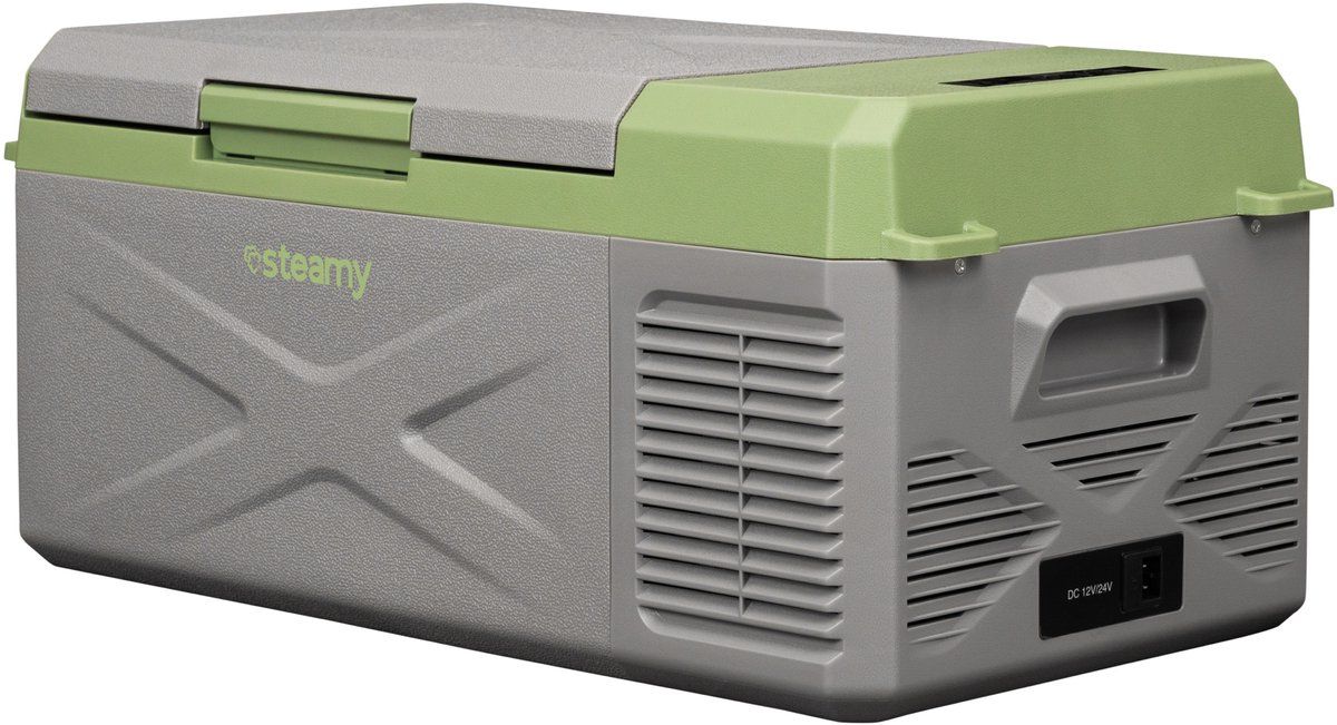 Steamy SECX15 - Elektrische Compressor Koelbox - 16 liter - 12V en 230V - Grijs