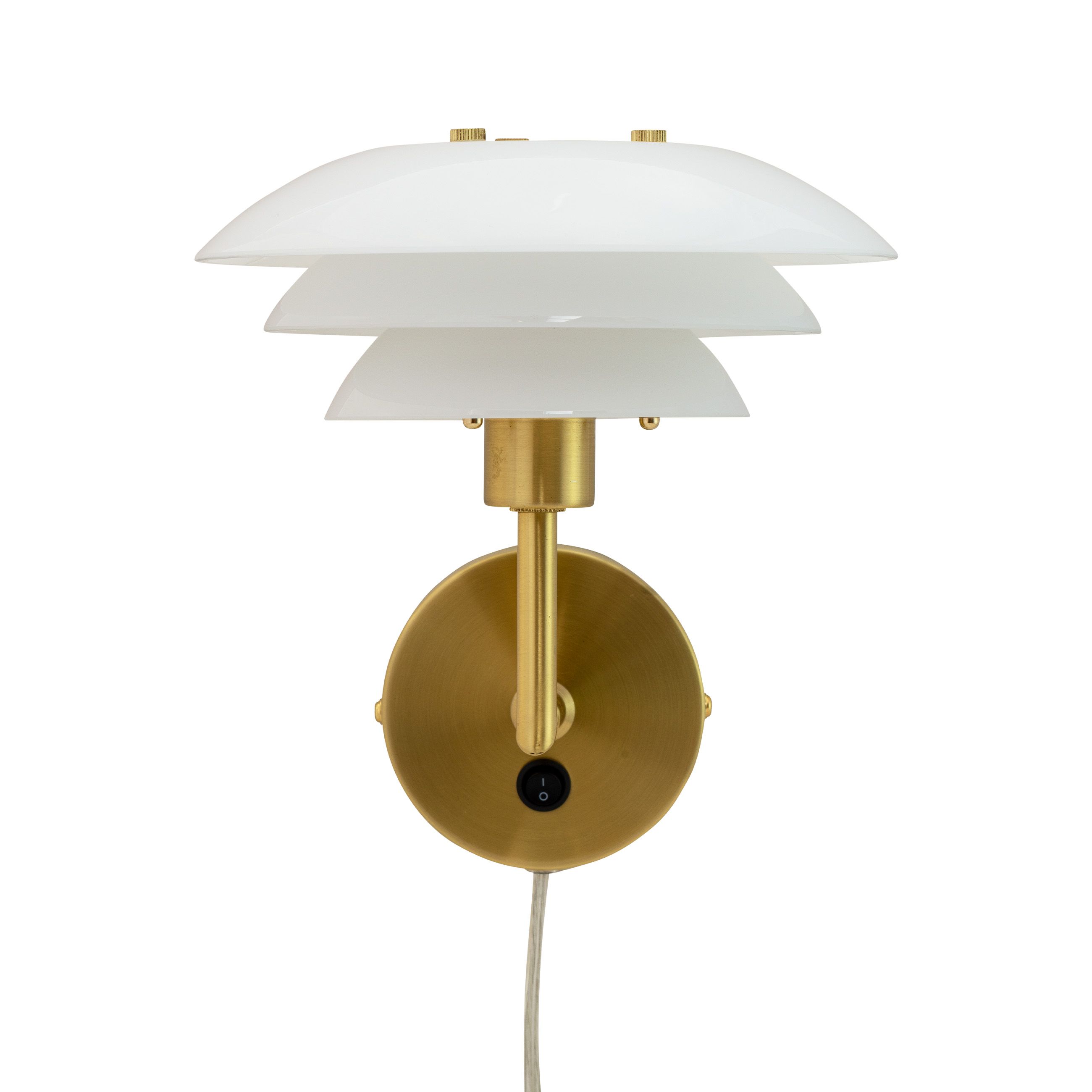 Merkloos DL20 Wandlamp Opaal, Messing