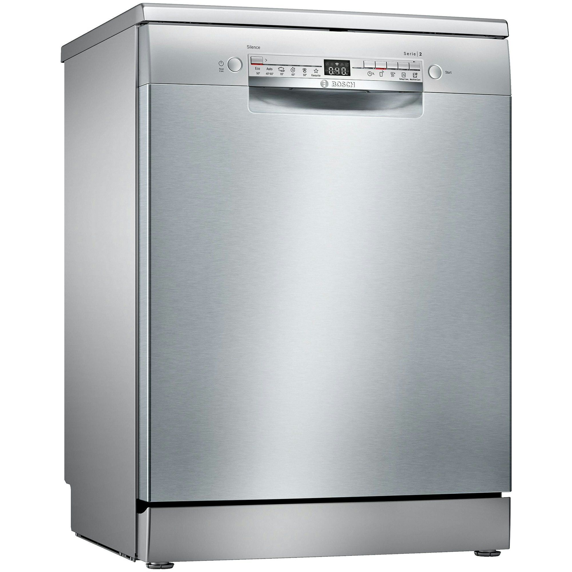 BOSCH SMS2HTI54E - Vrijstaande vaatwasser - 6 programma's - Rvs-look