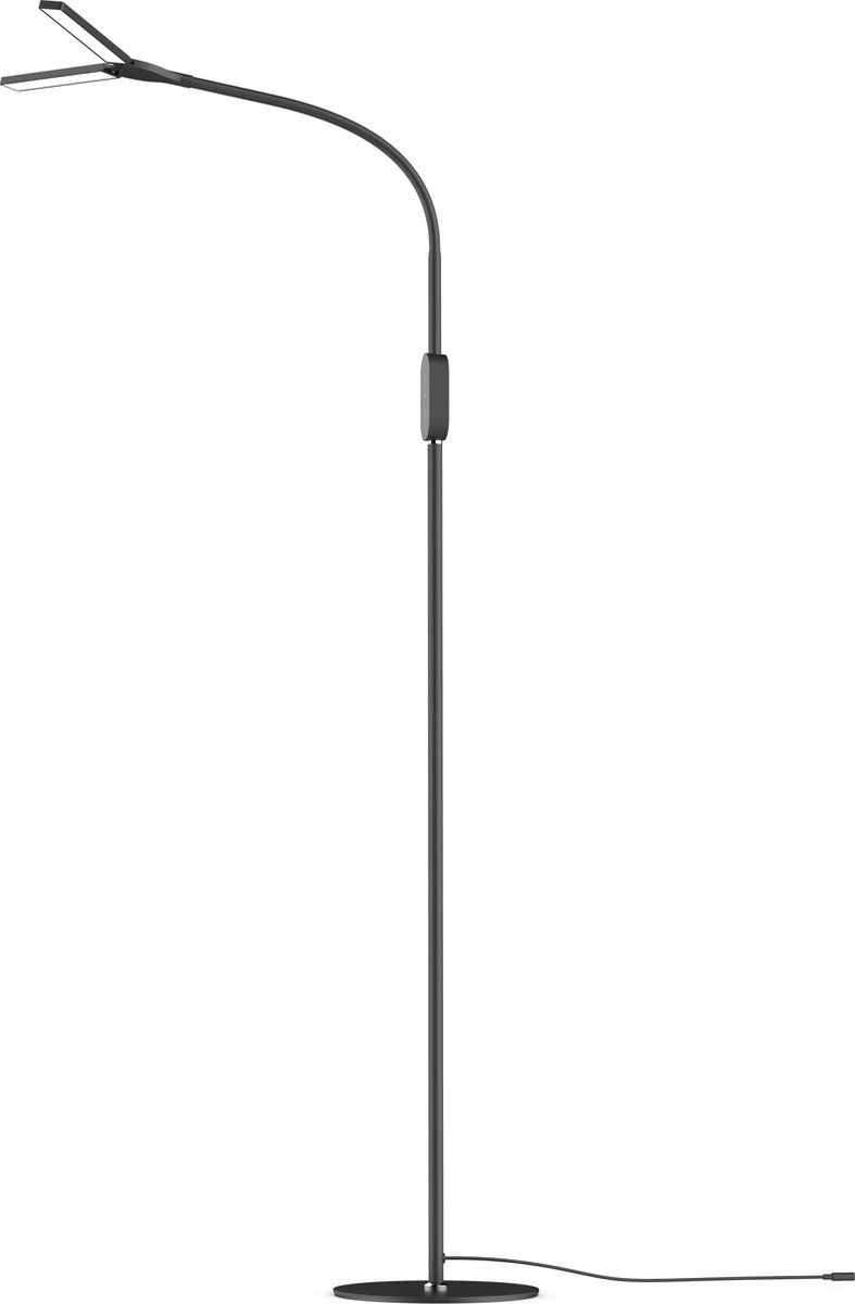 Sbr Glow Vloerlamp - Staande Lamp - Leeslamp - 3 Lichtkleuren - Dimbaar - In Hoogte Verstelbaar - Daglichtlamp - Zwart