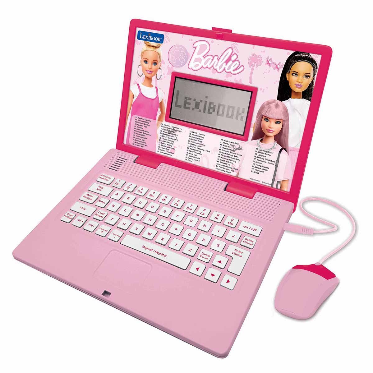 Lexibook Barbie - Educatieve Laptop - 124 Activiteiten Engels/Frans - 5, 1 X 9, 7 Cm Scherm