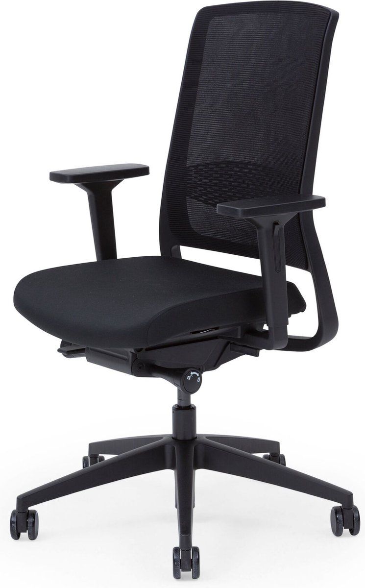 Gispen Zinn Smart Bureaustoel - 4D Armleggers - Zwart - En 1335&Npr 1813 Keurmerk