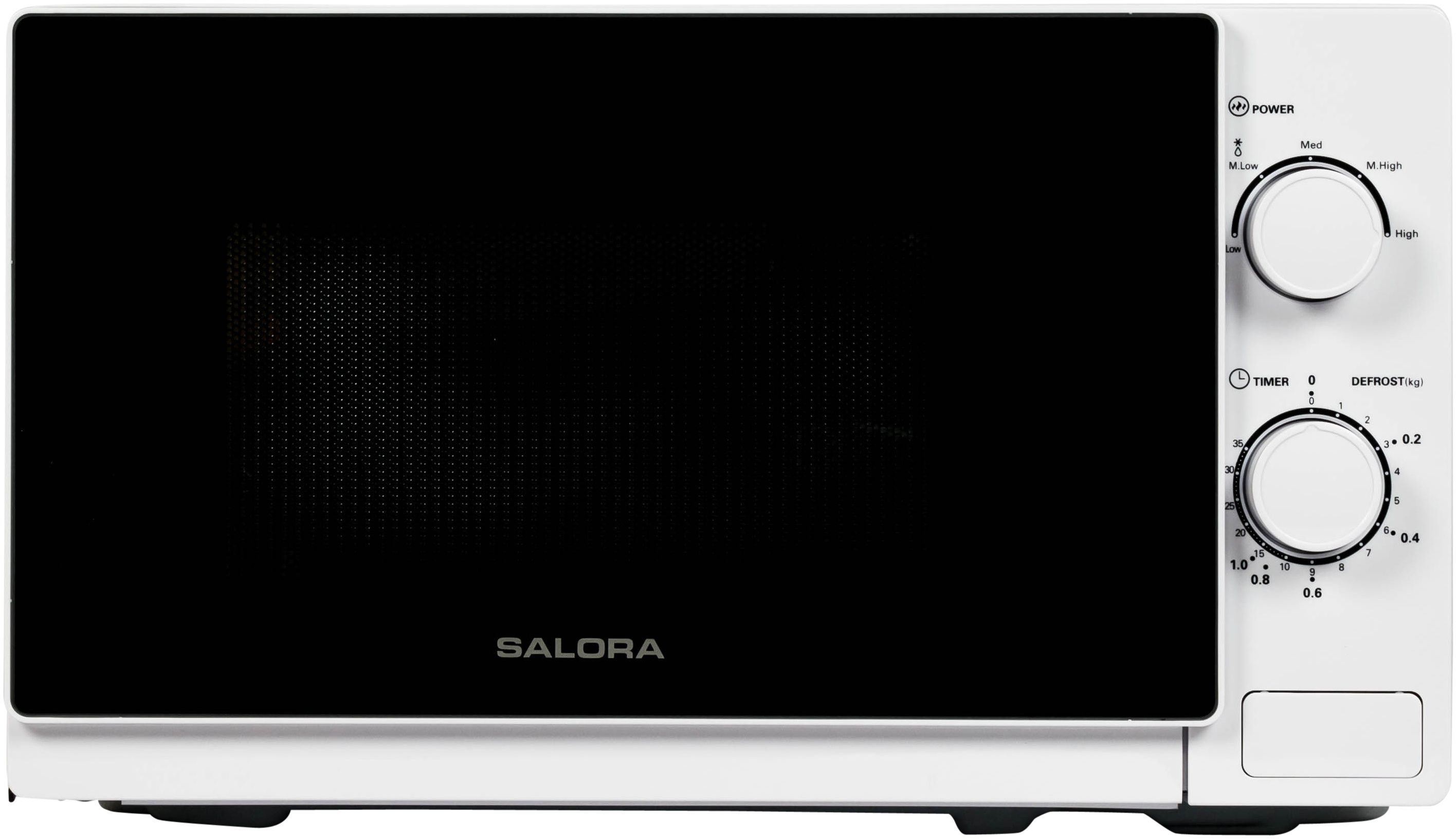 Salora 20MSM700 - Vrijstaande magnetron 20L 700W - Ontdooifunctie - Timer
