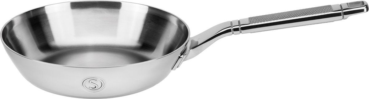 Saveur Sélects Saveur Selects Voyage - Koekenpan 20 Cm - Pfas-vrij - Inductie En Ovenbestendig Tot 260°C - Vaatwasserbestendig - Teflon Vrij - Tri-ply Rvs