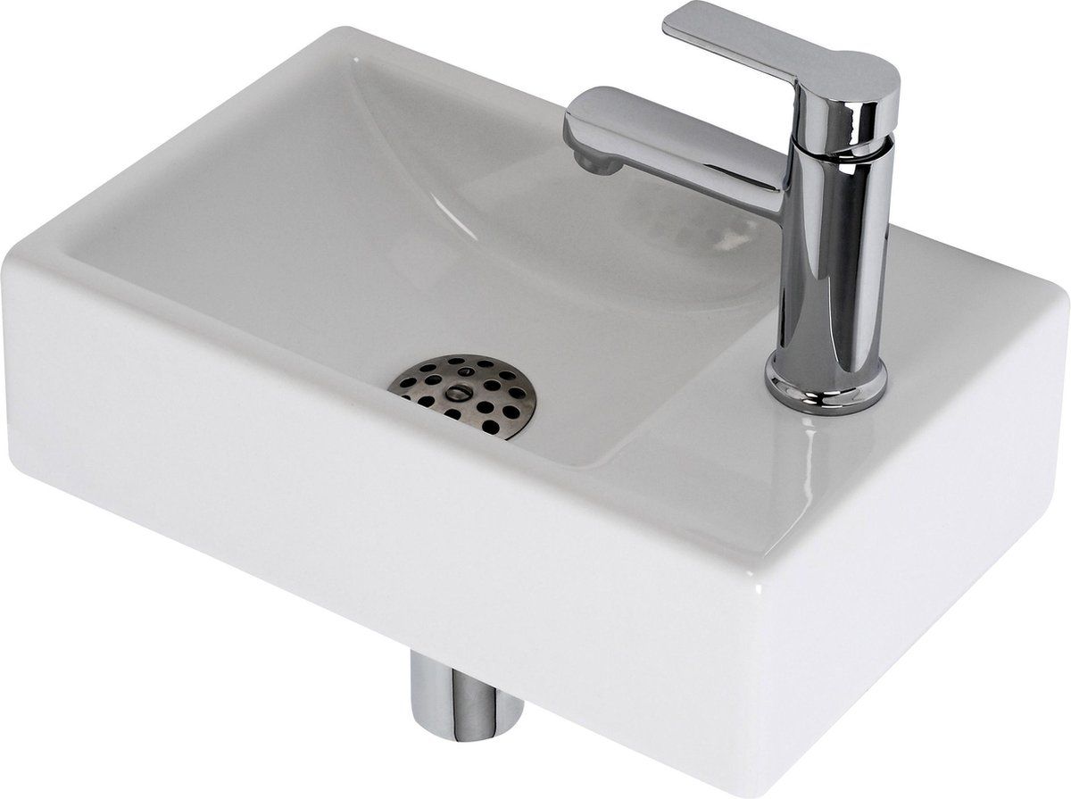 Plieger Houston - Fonteinset Toilet - Compact Design - Wit