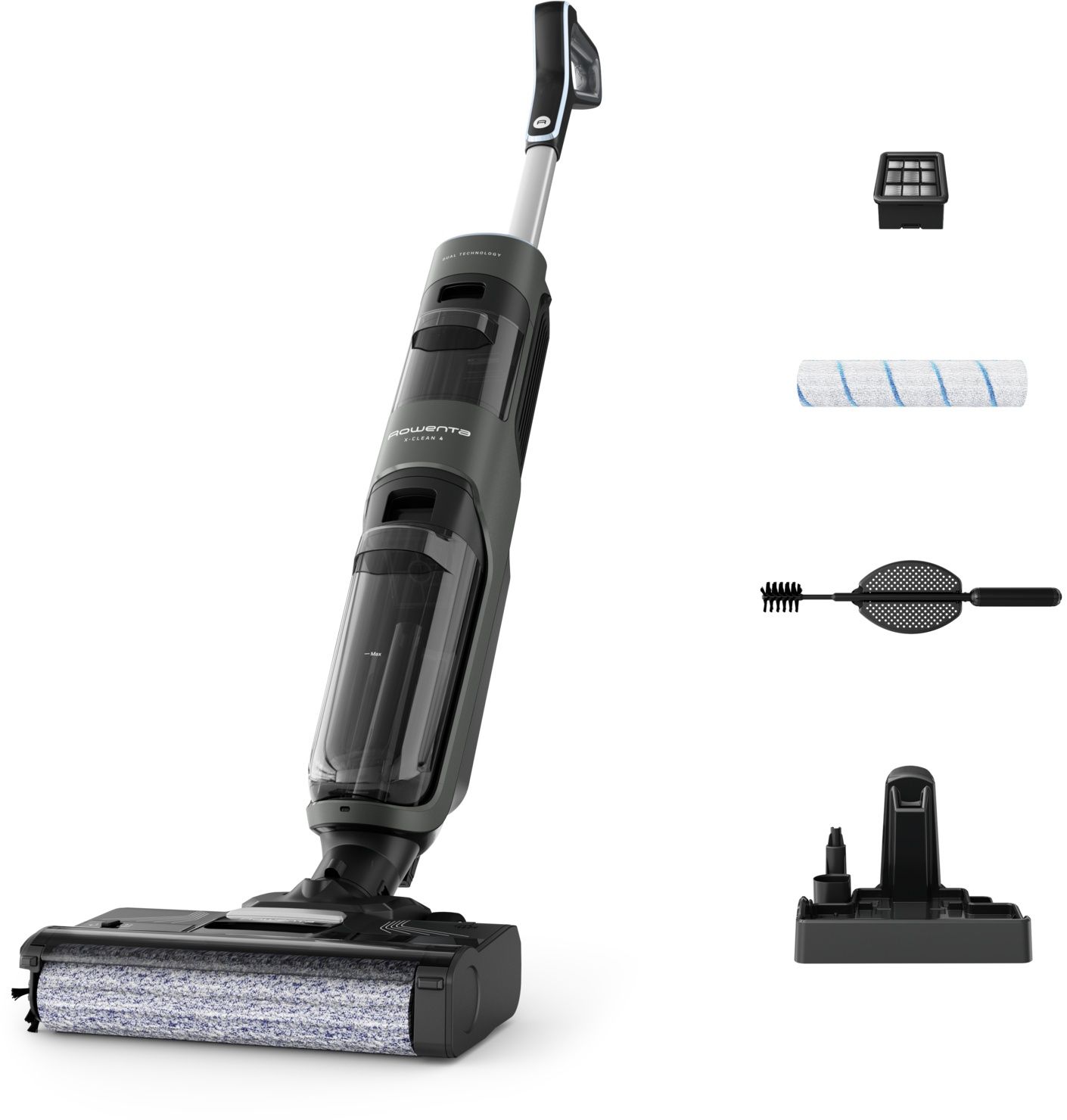 Rowenta GZ5037 - Snoerloze 2-in-1 vloerreiniger - Stofzuigen en dweilen - 50 minuten gebruiksduur