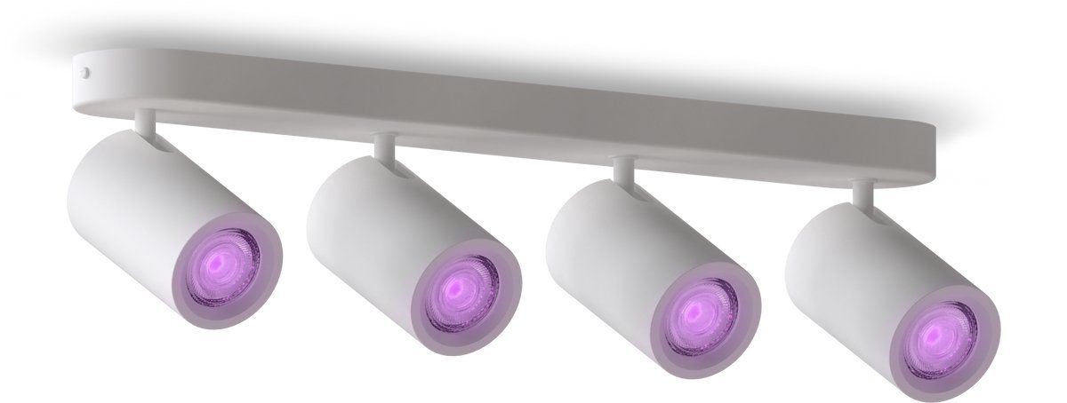 Calex Smart Plafondlamp - 4-Lichts - Kantelbaar - Wit