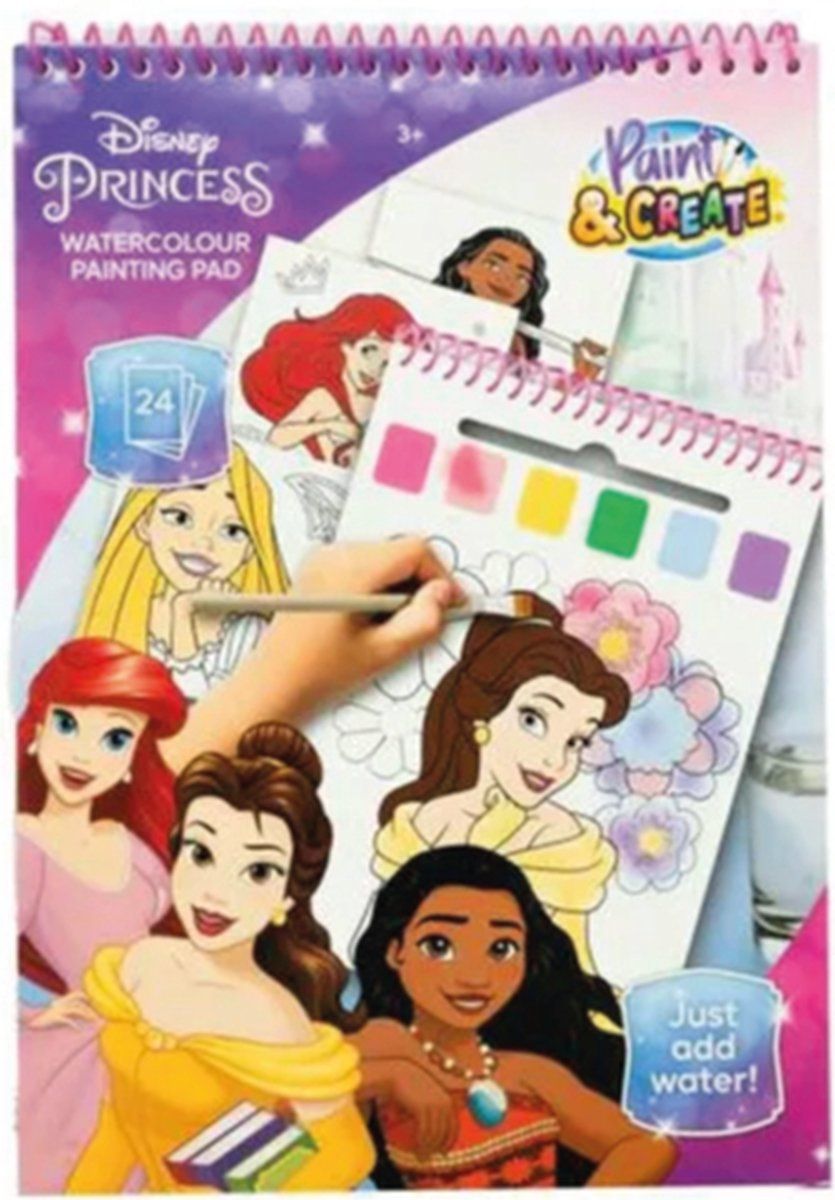 Disney Princess Waterverfsetboek
