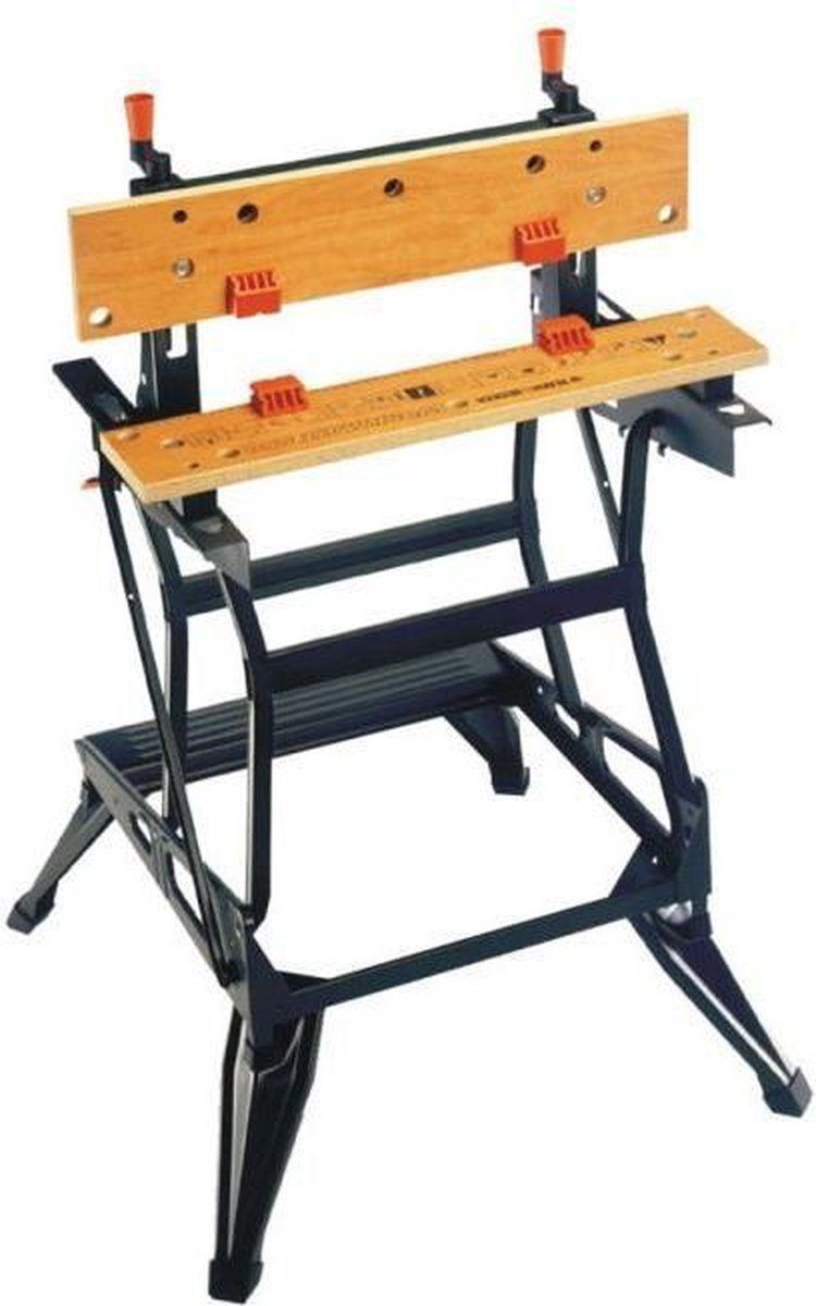 Black&Decker Workmate WM550 - Verstelbare Werkbank - Opvouwbaar - Zwart