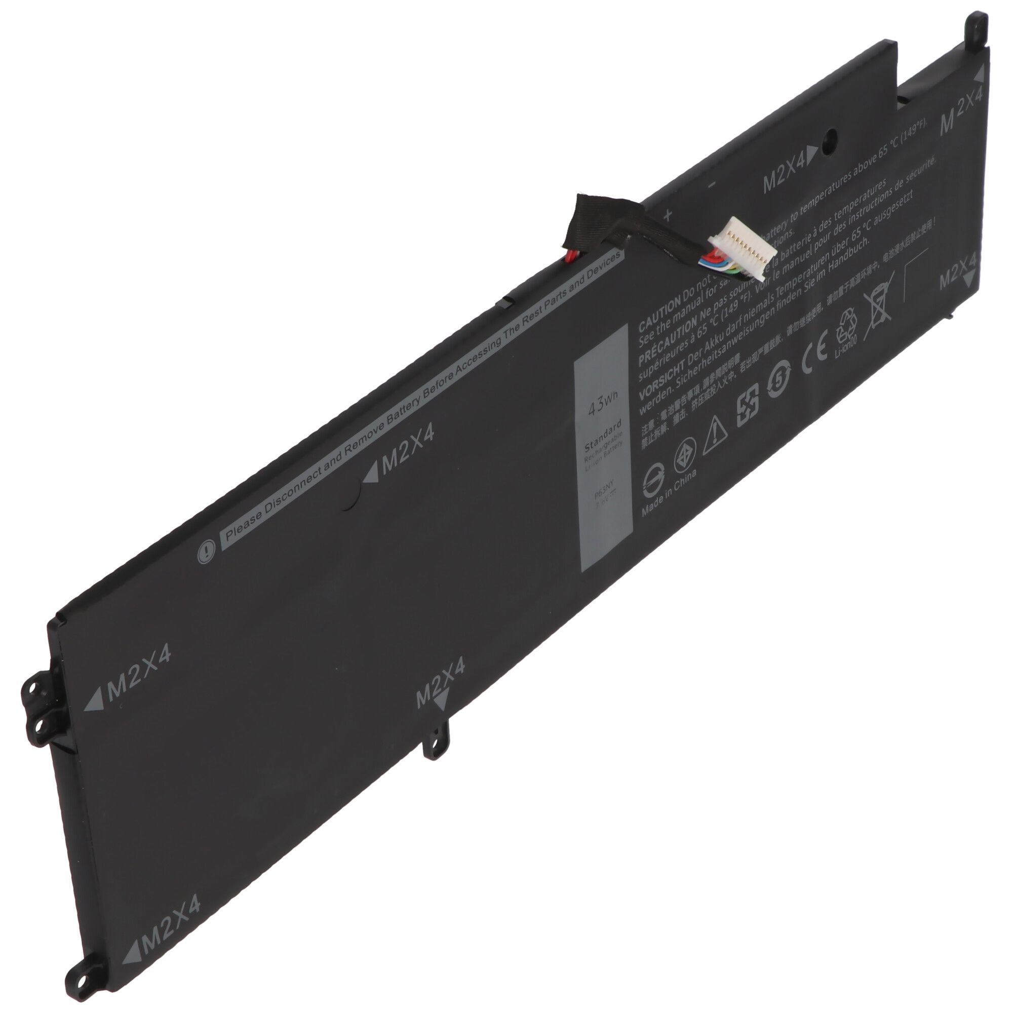 Accu geschikt voor Dell Latitude 13 (7370), Li-Polymer, 7.6V, 5650mAh, 43Wh