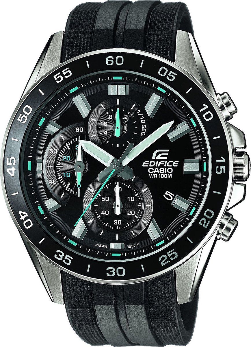 Casio Edifice EFV-550P-1AVUEF - Polshorloge - Quartz - Zwart -Ø 45 mm