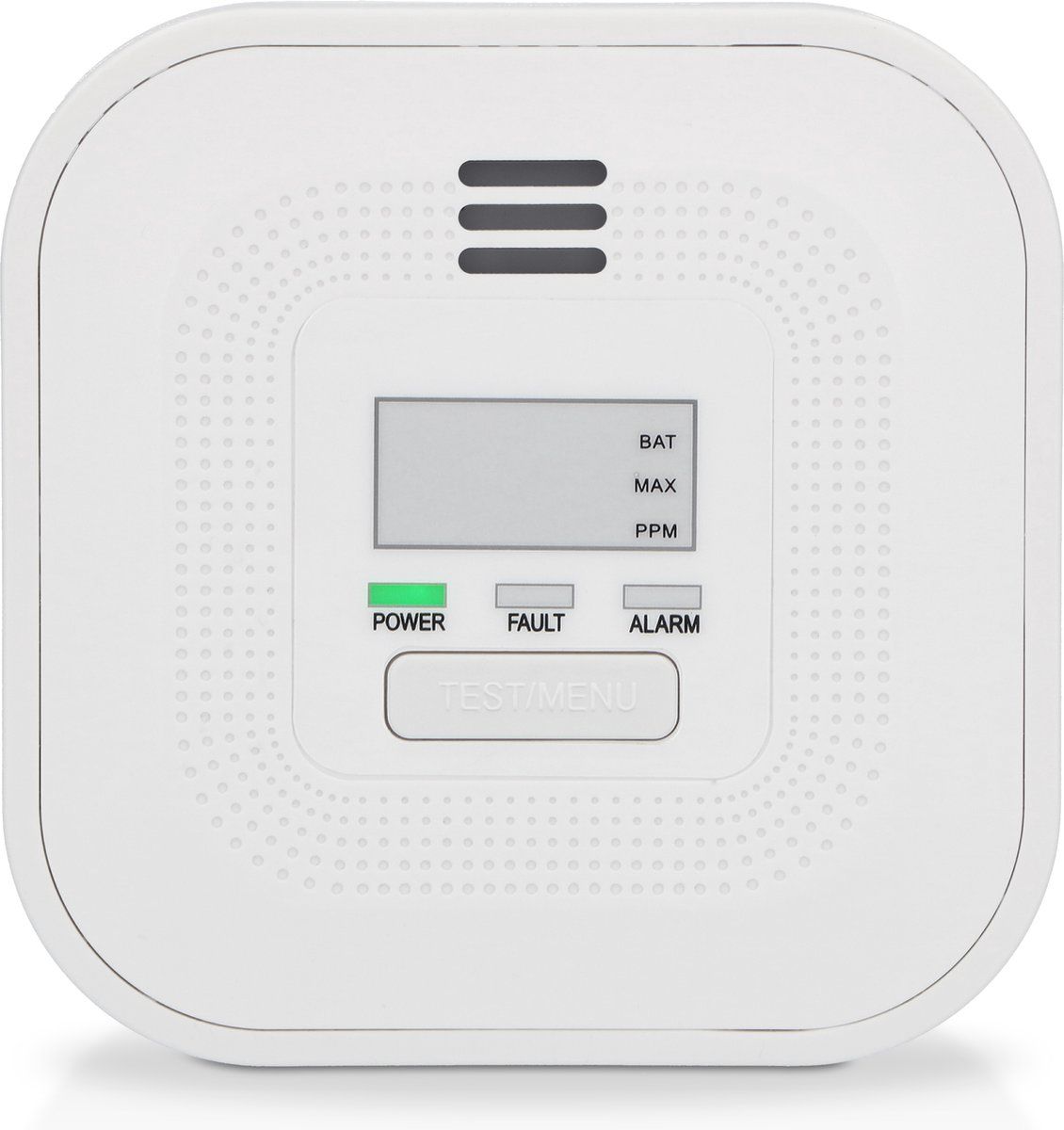 Alecto COA4010 - Koolmonoxidemelder - 10 jaar sensor met display - Wit