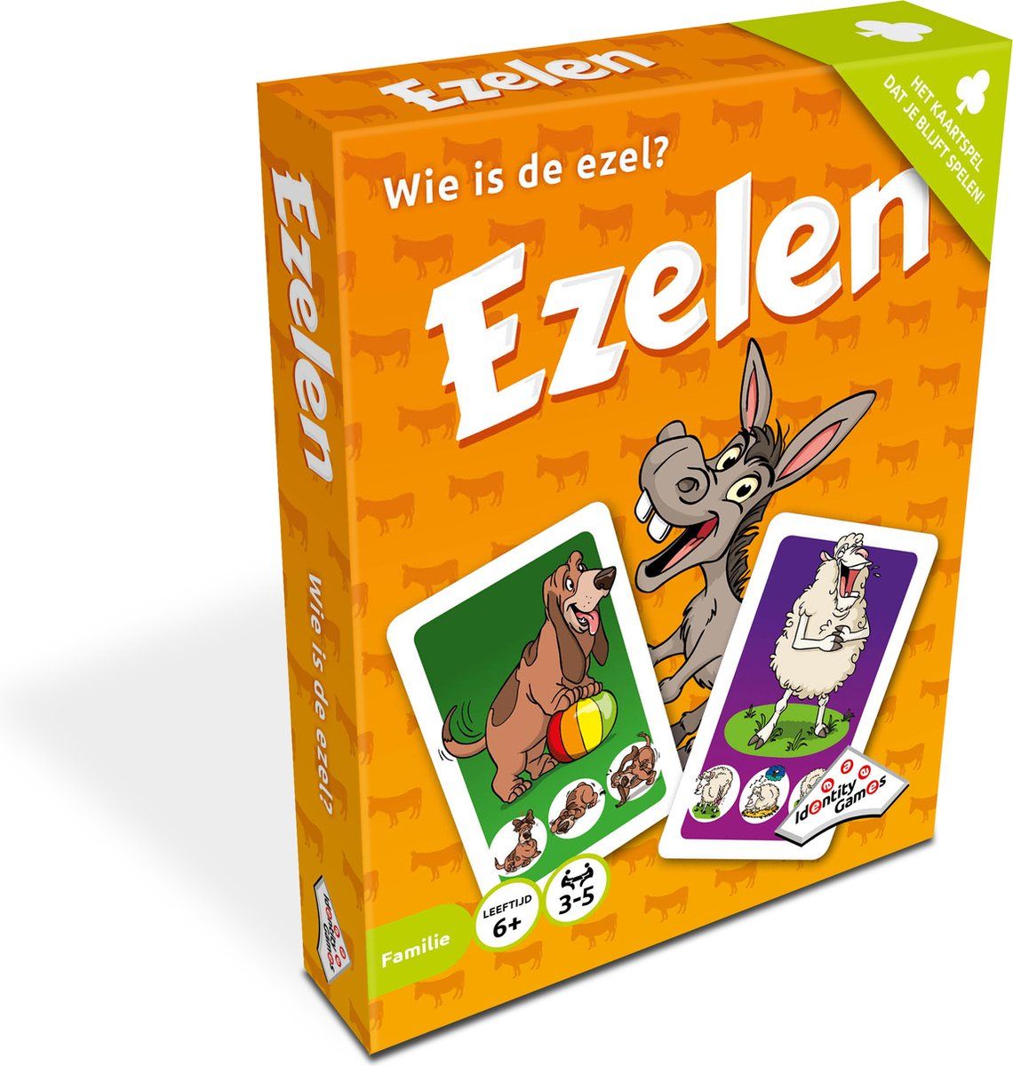 Identity Games Ezelen - Kaartspel - Supersnel reactiespel voor jong en oud