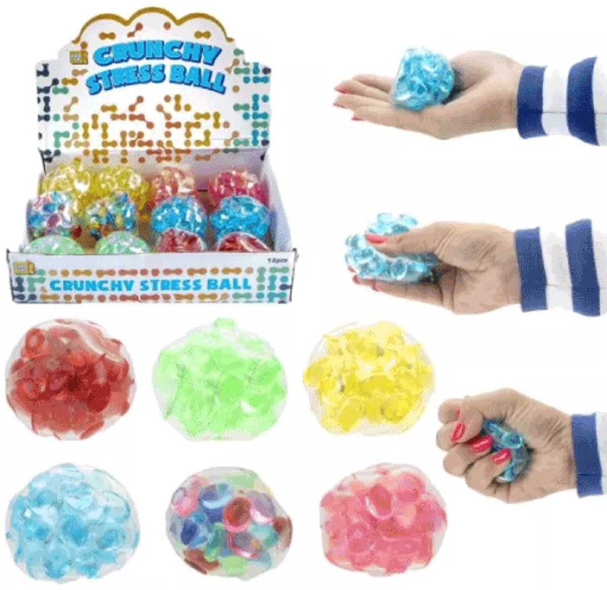 Kids Fun Jono Toys B.V - Kaka Ballen - Set Van 12 - Parelmoer Kleuren 6 Cm (12 Stuks)